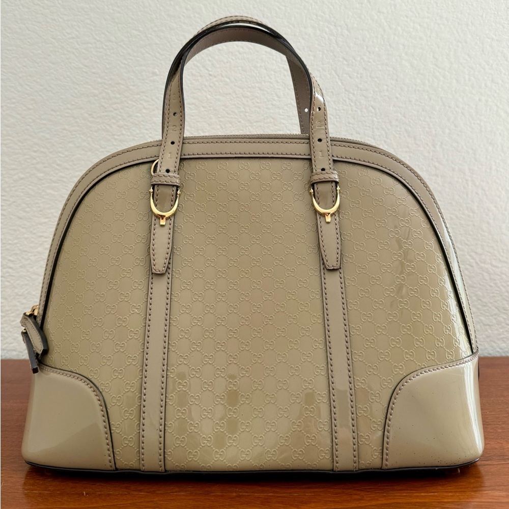 Gucci Microguccissima Top Handle Bag Monogram GG Handbag